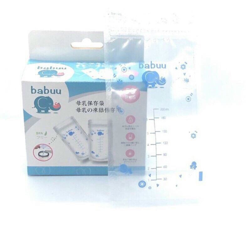 Túi trữ sữa babuu baby Nhật Bản 250ml