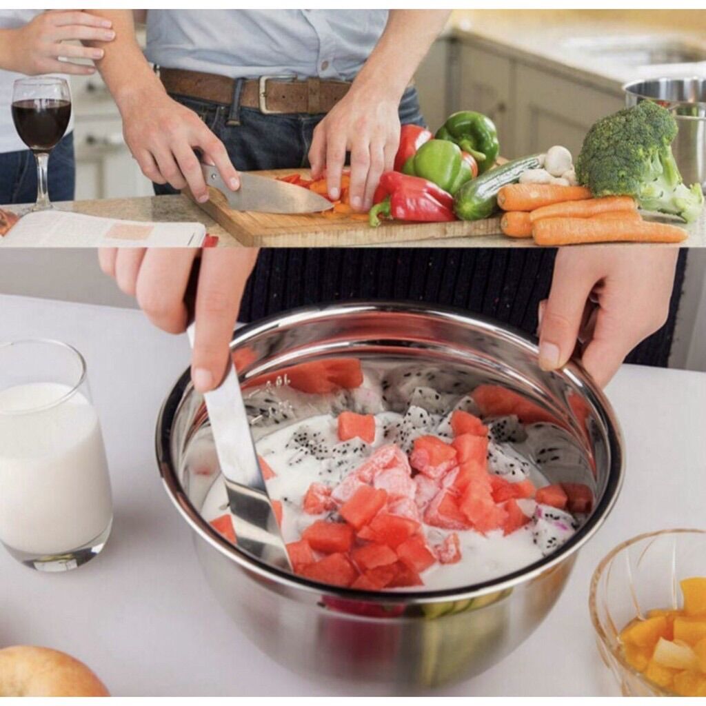Tô trộn bột inox ( Âu trộn bột ) 20cm