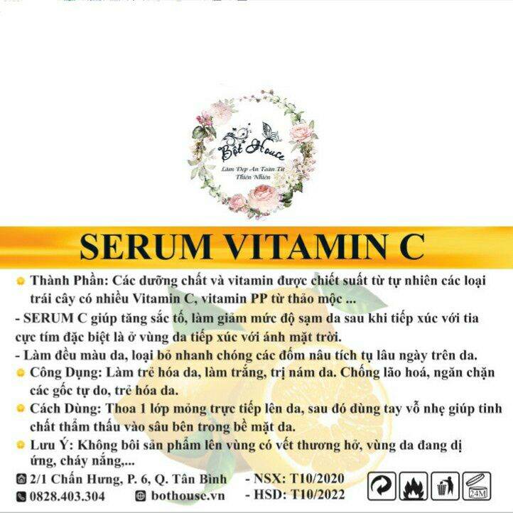 [HCM]SERUM VITAMIN C HANDMADE  NHÀ BỘT