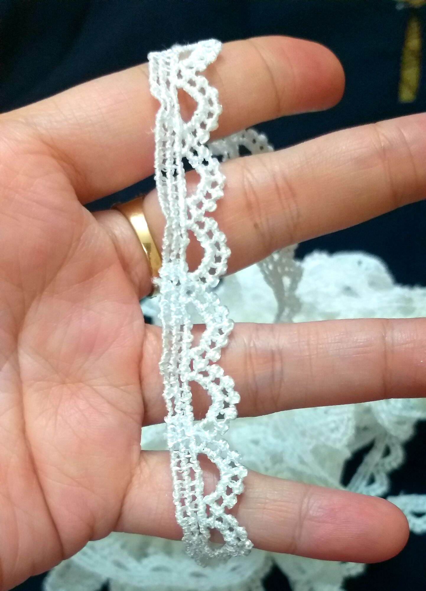 Dây ren viền trang trí 2phân /  giá của 1 mét