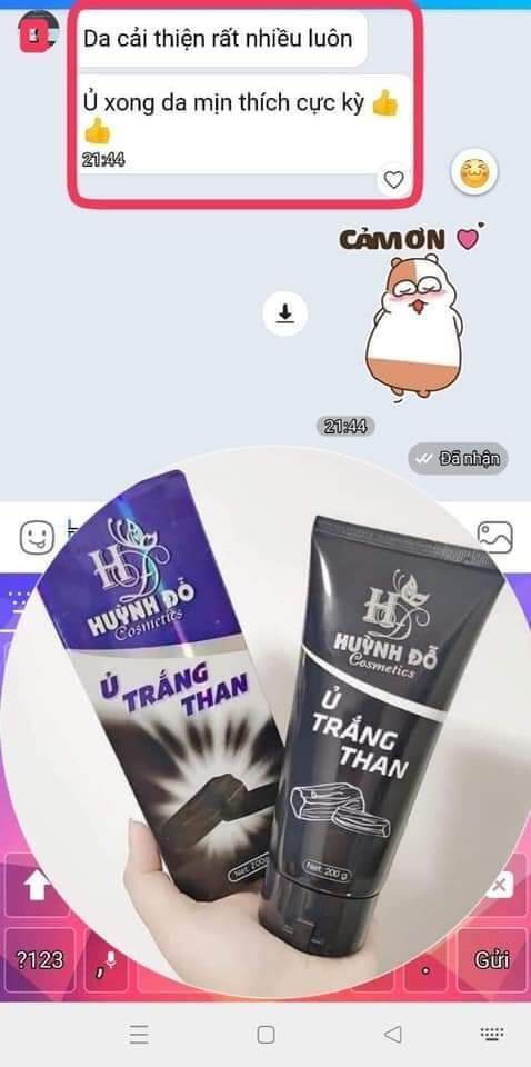 Ủ TRẮNG THAN HUỲNH ĐỔ