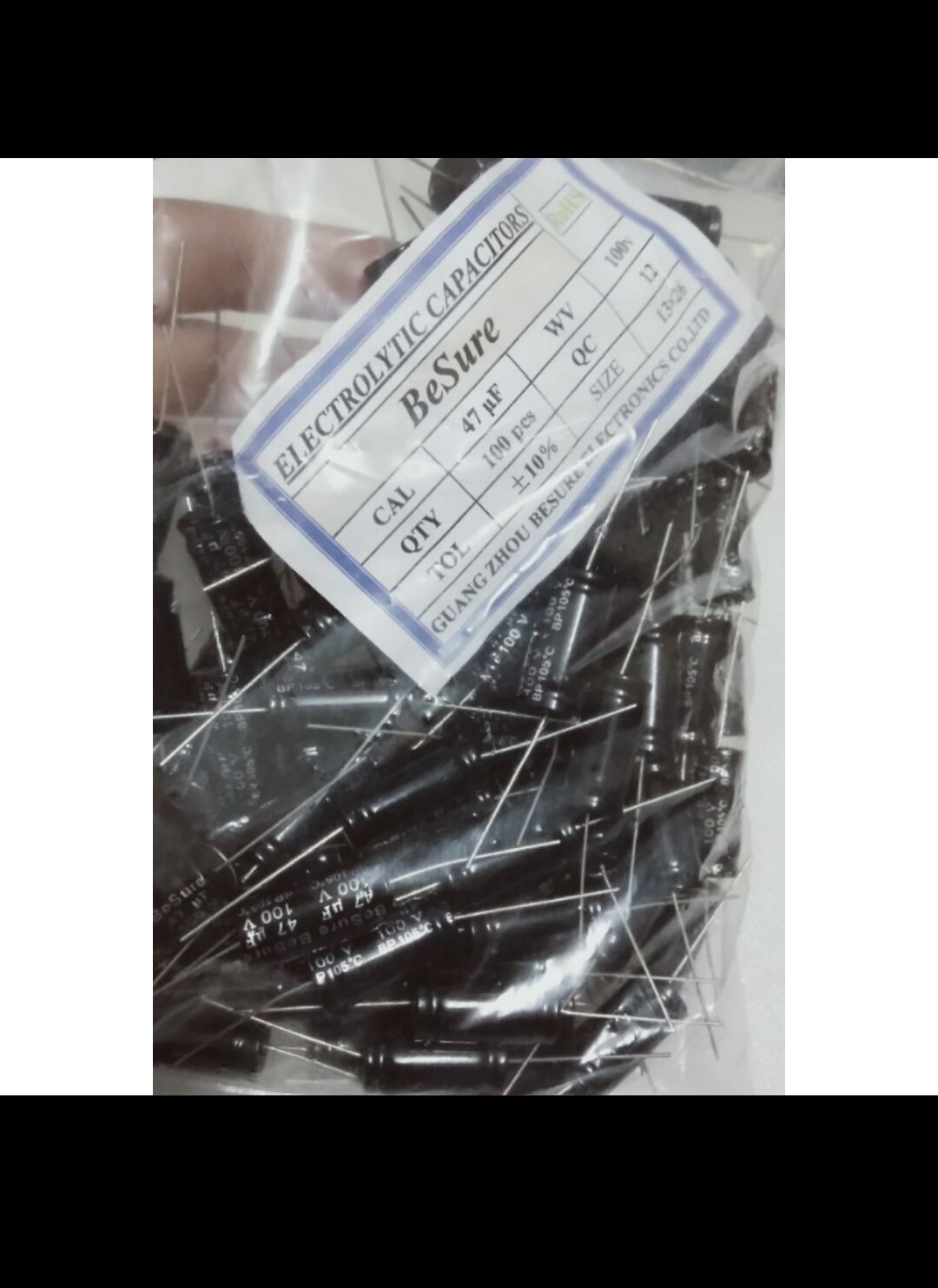 5 tụ loa 2 đầu 47uf 100v