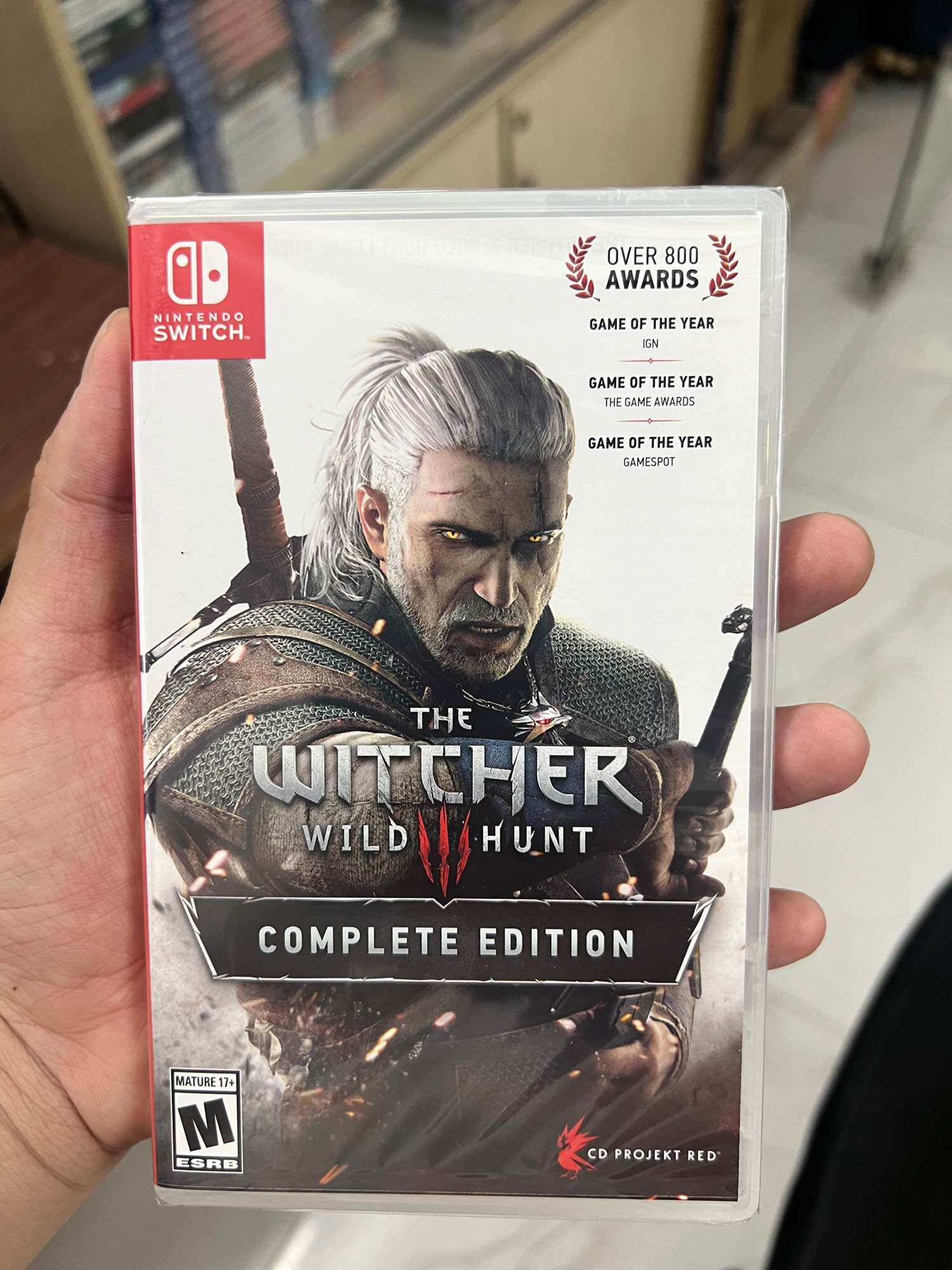 Băng chơi game Nintendo Switch : The Witcher 3 Wild Hunt Completed edtion