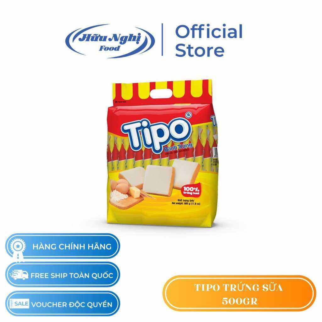 Bánh trứng Tipo gói 500g