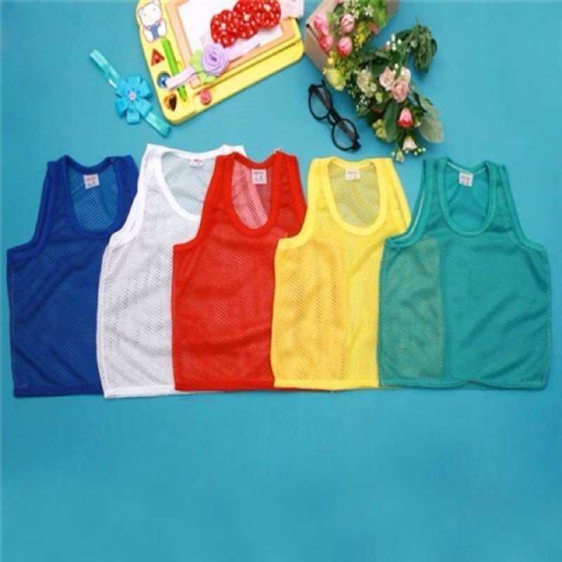 Set 5 áo lưới ba lỗ cho bé 4-15kg