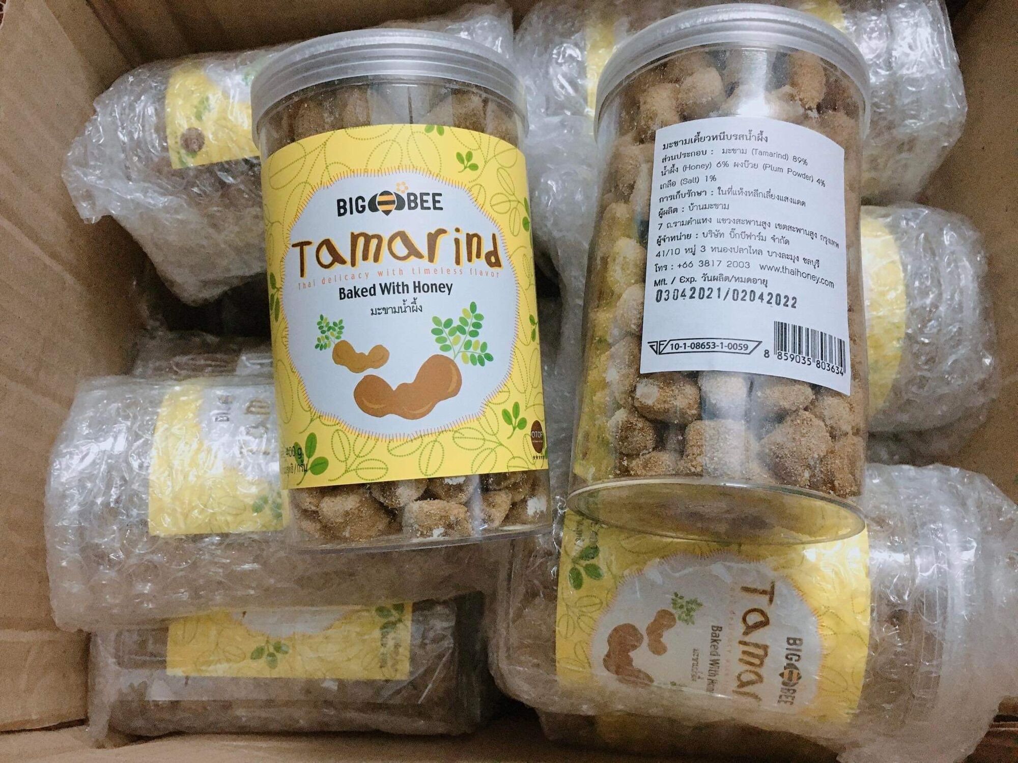 Kẹo big bee tamarind thái me ngào mật ong chua ngọt thái lan