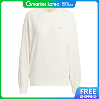 adidas | Áo nỉ cổ tròn French Terry JW4511 Nữ Essential Plus logo nhỏ