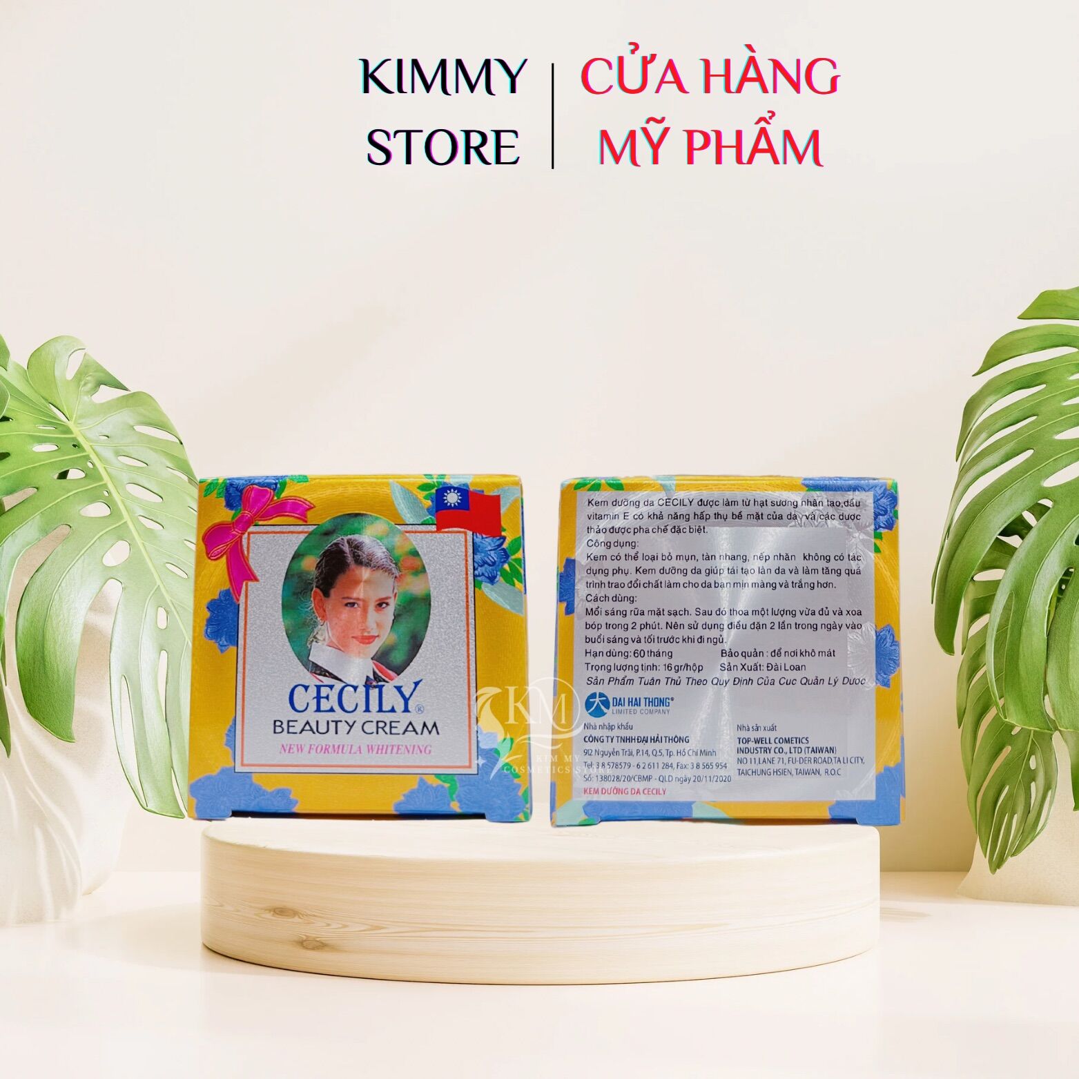 Kem nền trắng da Cecily beauty Cream 16g