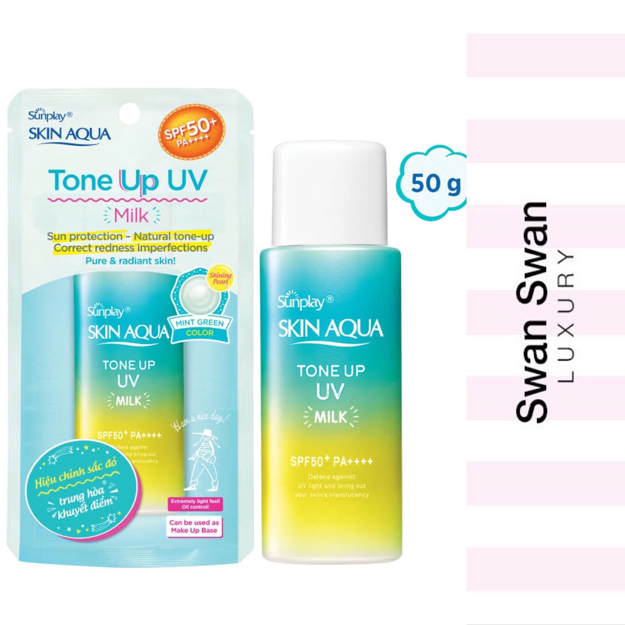 Sữa nâng tone da sunplay skin aqua chống nắng da khô 50g
