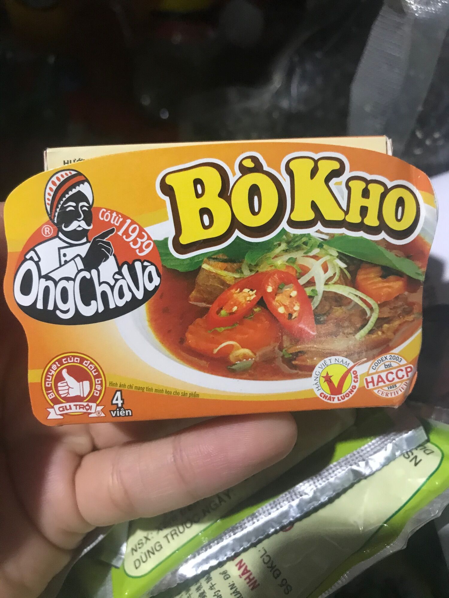 Viên sup gia vị nấu Bò Kho 75gr