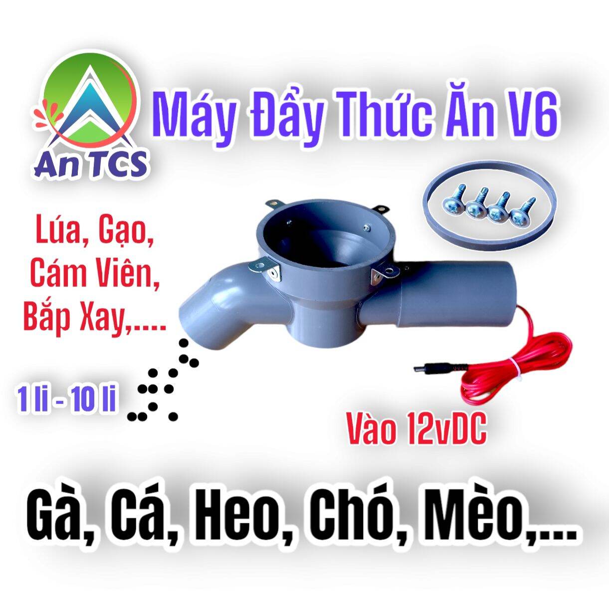 Máy cho gà ăn tự động wifi V6-A8 An TCS