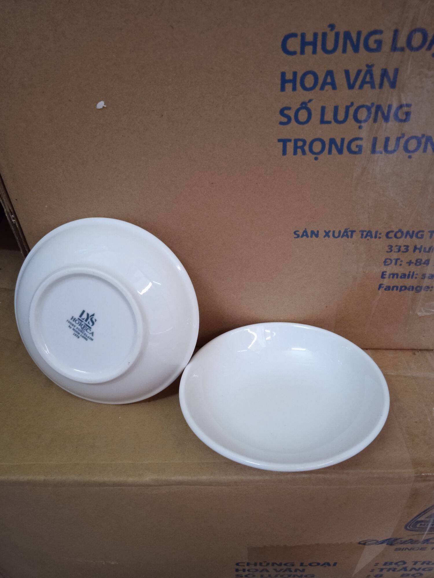 Chén chấm 9cm - gốm sứ Minh. Long