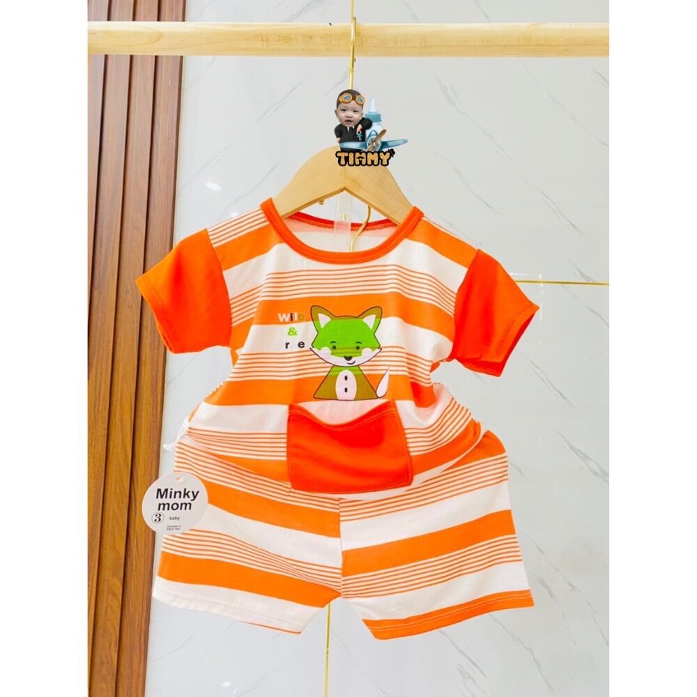 Bộ quần áo THUN LẠNH cho bé trai bé gái