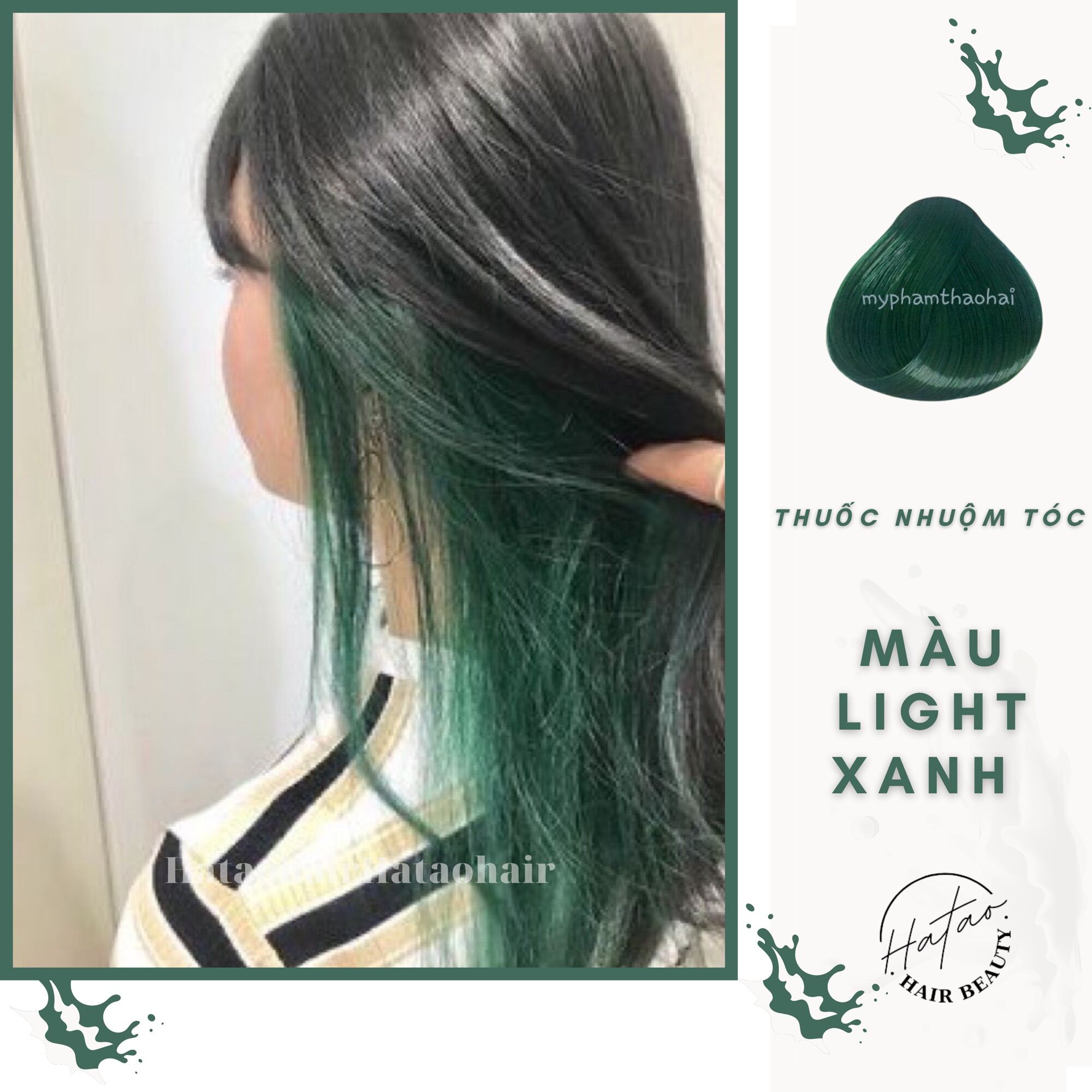 HCM]Thuốc nhuộm tóc Light Xanh (K99) KHÔNG TẨY + TẶNG kèm trợ ...