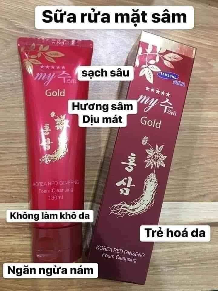 Sửa Rửa Mặt Nhân Sâm KOREA RED GINGSEN FOAM Cleansing