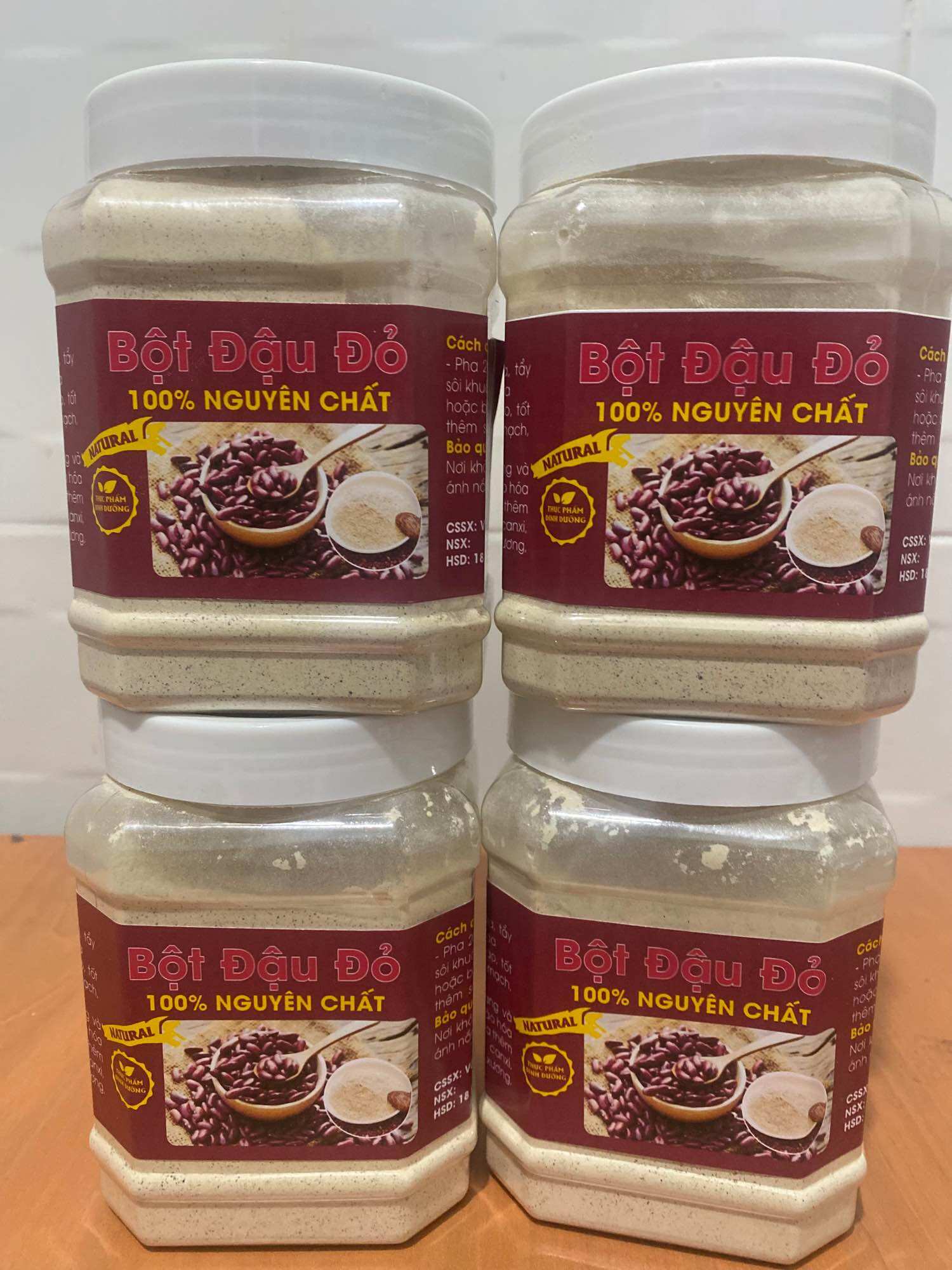 500gr Bột đậu đỏ nguyên chất sạch mịn 100% Organic