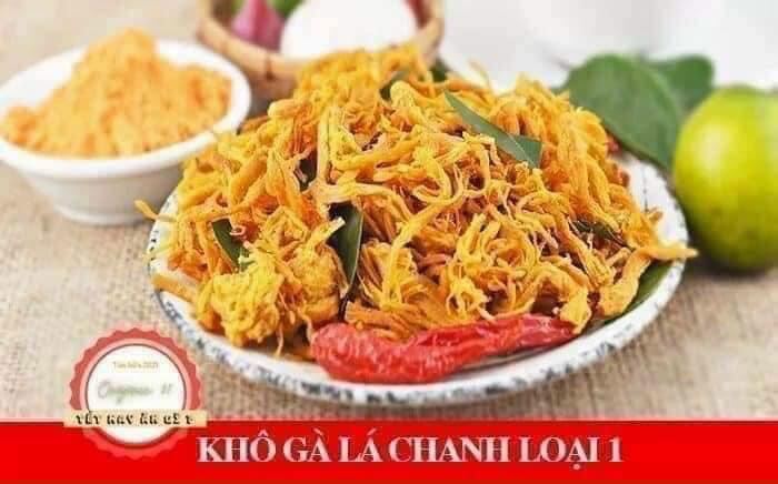 KHÔ GÀ LÁ CHANH về mẻ mới siêu ngon. gói 500g

- Khô gà giòn và dai ( khô gà có độ giòn vừa phải giữ được độ ngọt của thịt gà)
- Thơm mùi lá chanh ( Khác với các lò khác, lá chanh bên mình sử dụng là lá chanh tươi được cho trong lúc sấy gà nên kh
