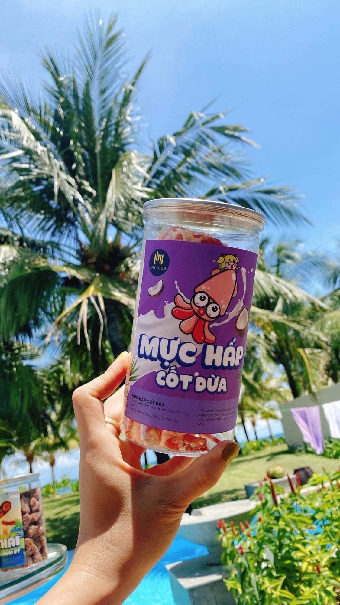 Mực hấp cốt dừa 79k/hũ 250gr