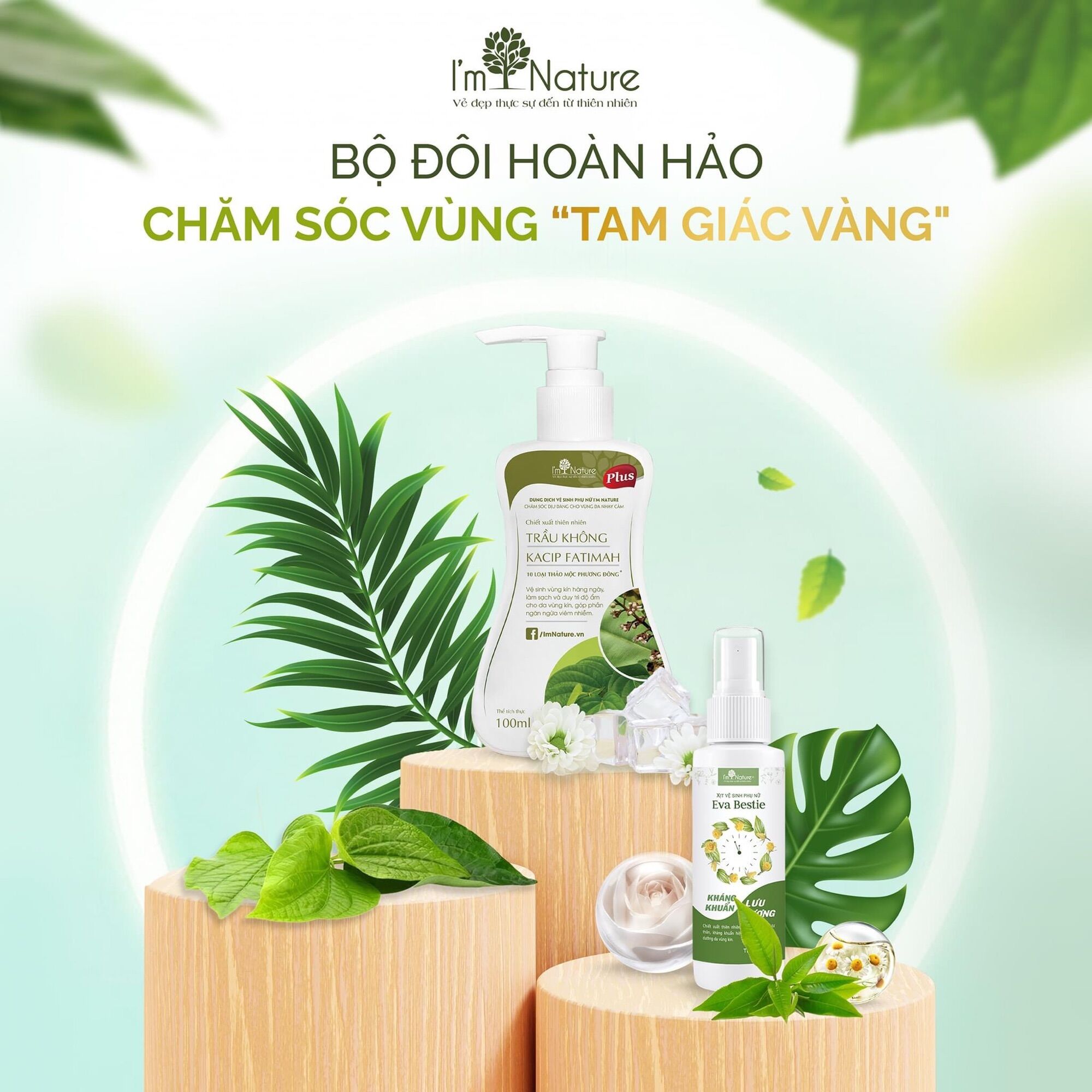 Dung dịch vệ sinh phụ nữ trầu không I’m Nature Plus