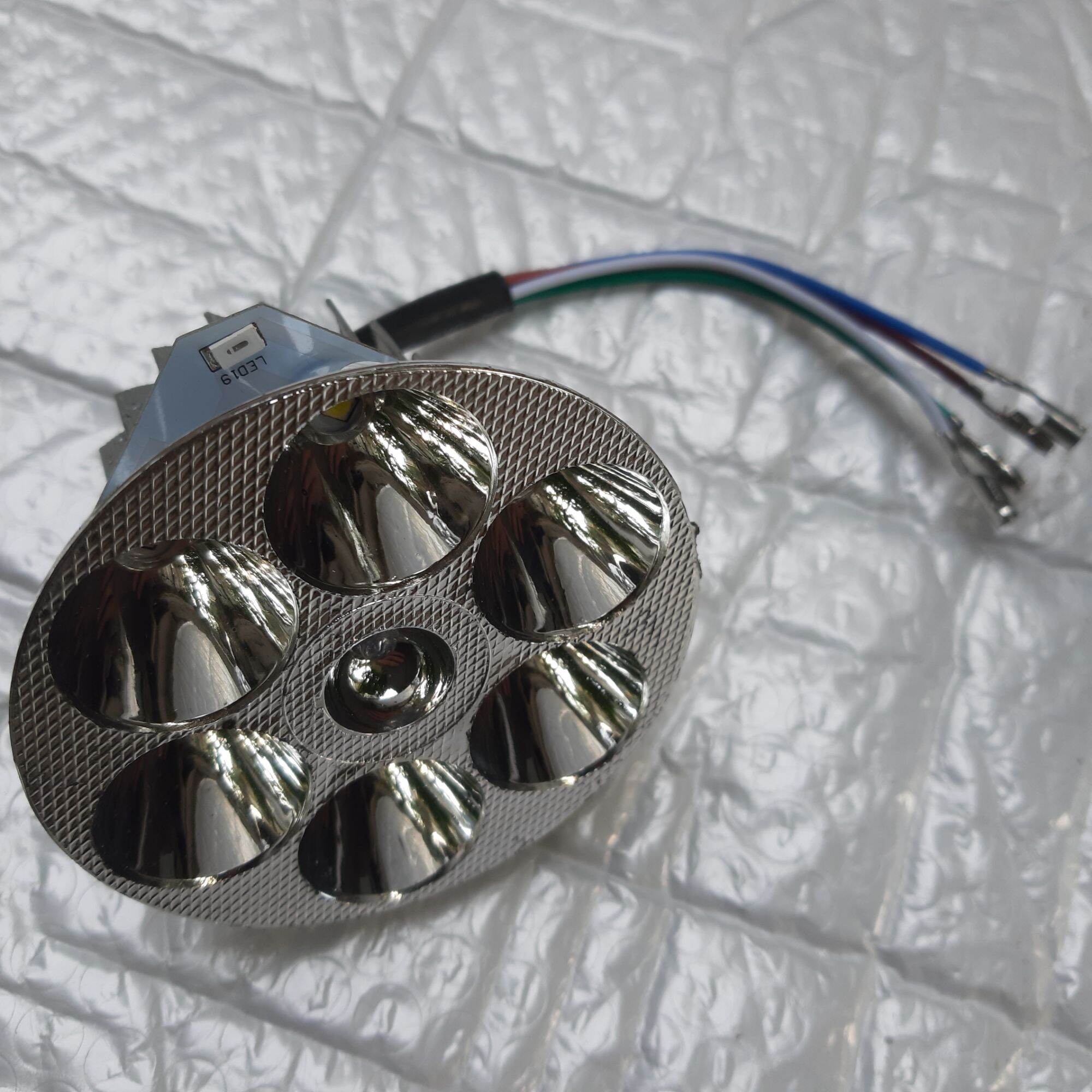 Bộ đèn pha led xe wave s thái, cá, rs, anpha mới