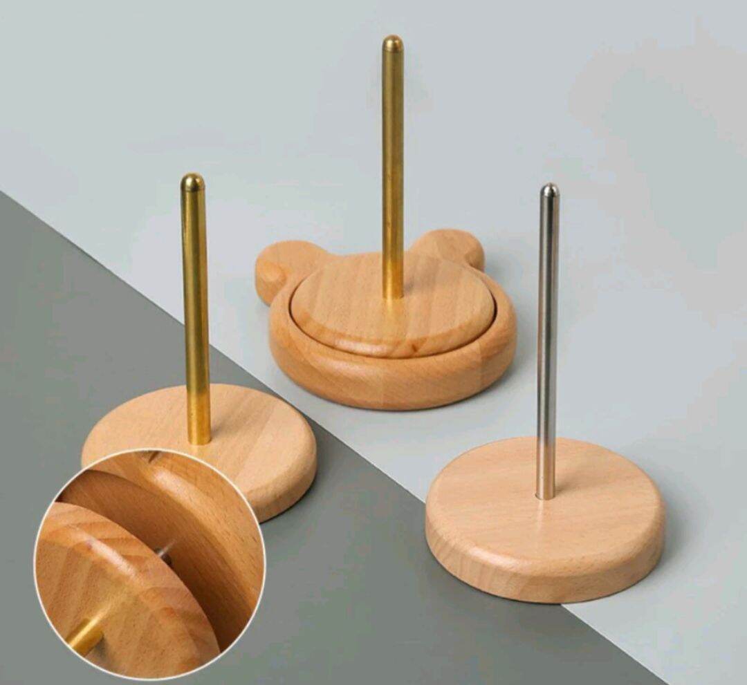 Trục Xoay Len Giá Đỡ Xoay Len Bằng Gỗ