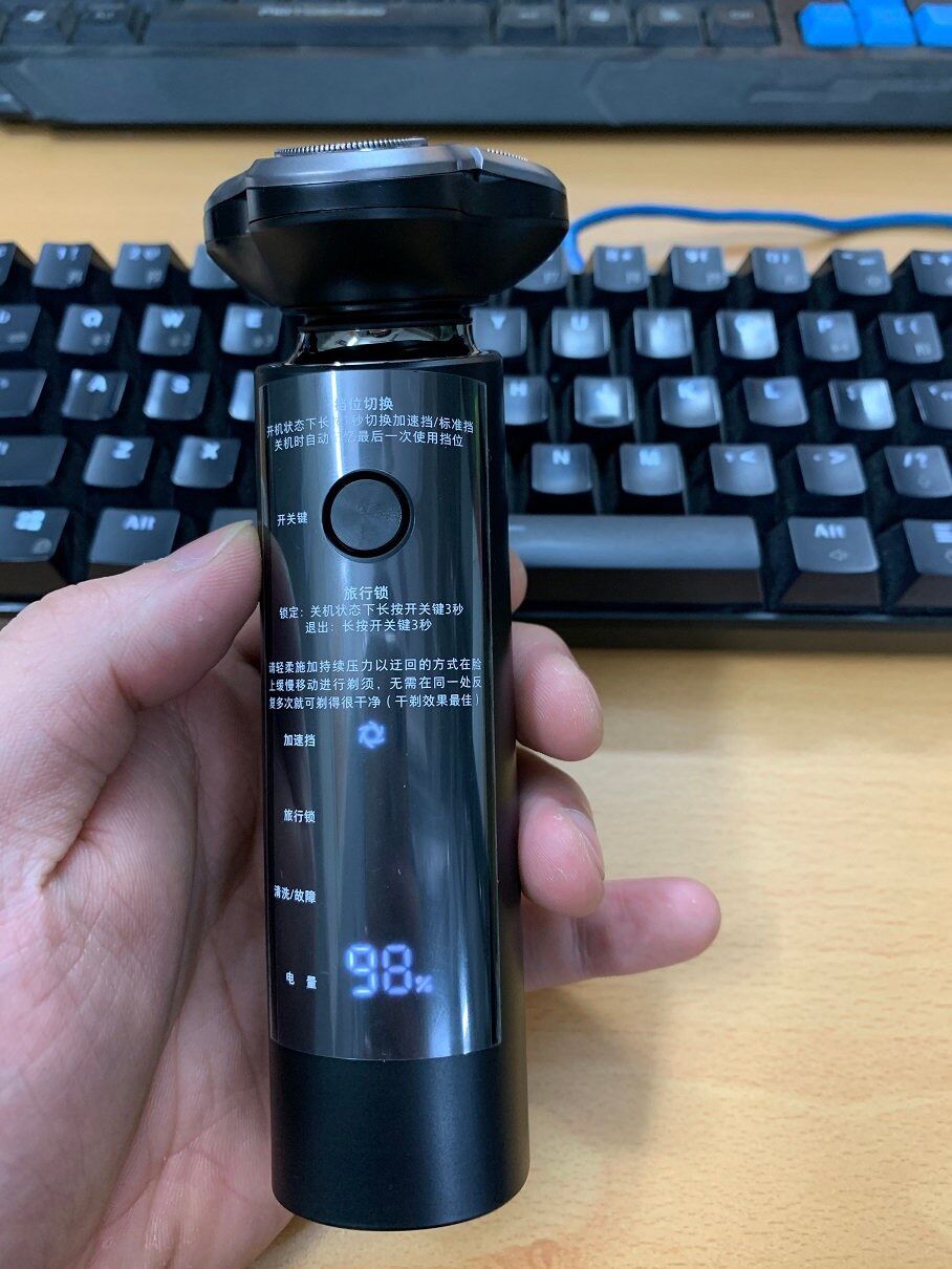 [Hàng cao cấp, Freeship, Bảo hành] Máy cạo râu S500 Xiaomi Mijia 3 đầu, 3 lưỡi dao Xiaomi, Xoay 360 độ, chống nước, sạc type C