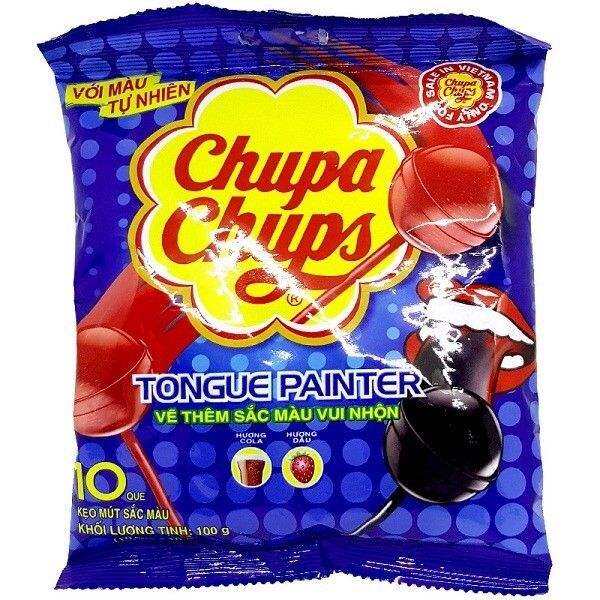 Kẹo mút Chupa chups bịch 10 que - Kẹp mút sắc màu