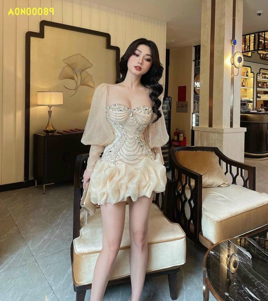 ĐẦM BODY BÈO KẾT PALE ĐÍNH ĐÁ