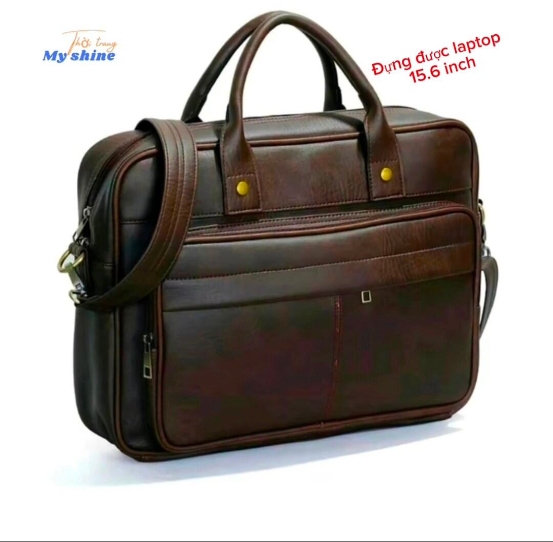 Cặp da công sở túi đựng laptop nhiều ngăn tiện dụng và sang trọng thanh lịch