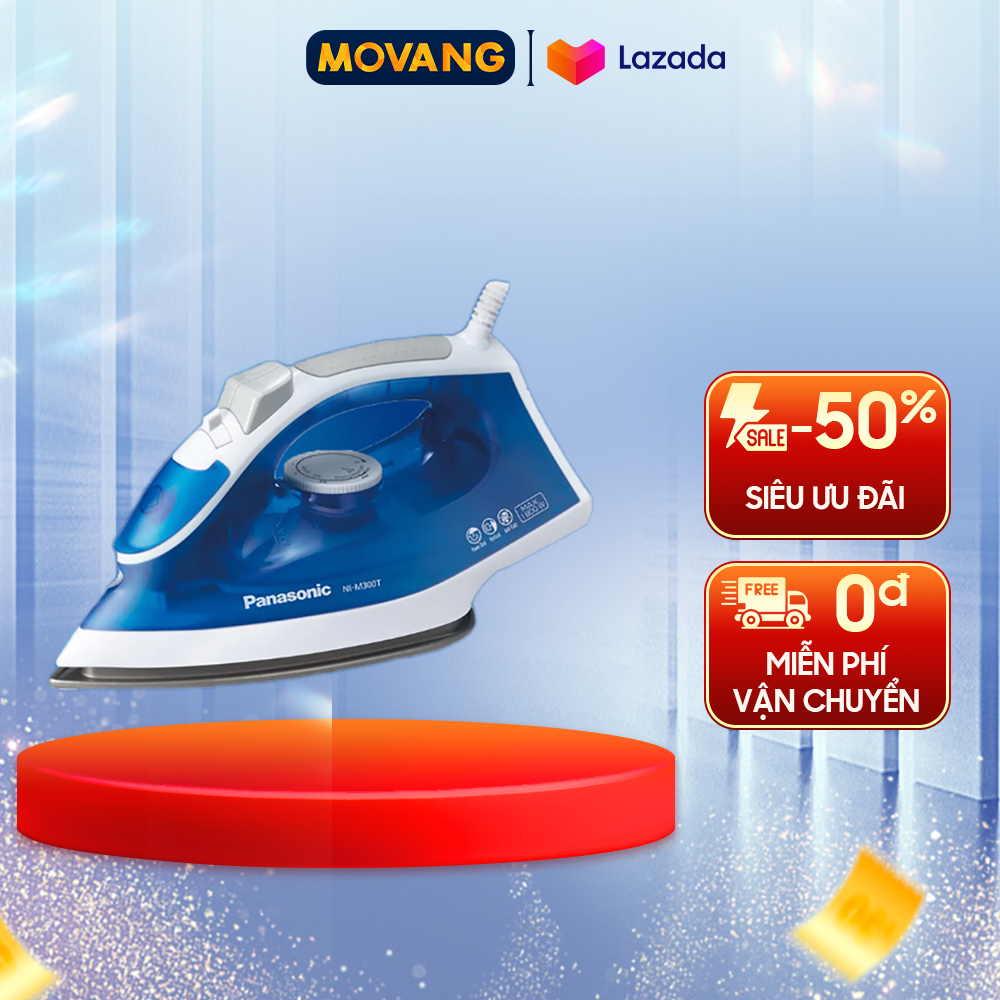 [GIAO TẠI HCM] - Bàn ủi hơi nước Panasonic NI-M300TARA - Loại bàn ủi:Bàn ủi hơi nước - Chức năng:Ủi khô Ủi hơi nước Phun tia - Công suất:1800 W