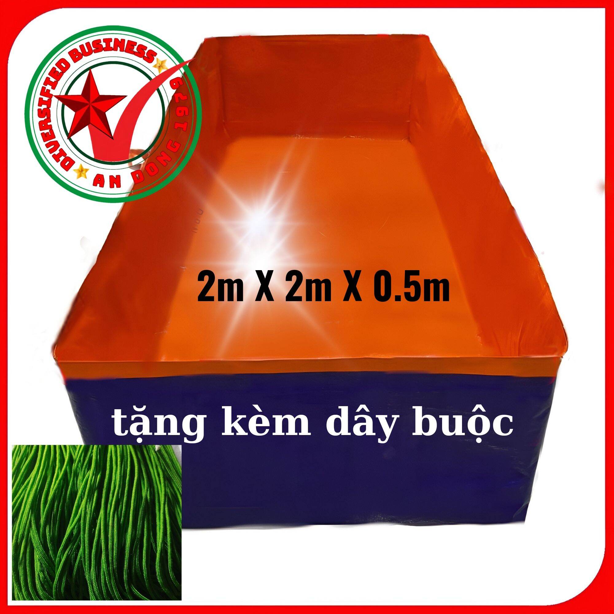 Bể nuôi cá bằng bạt tặng thêm dây dù