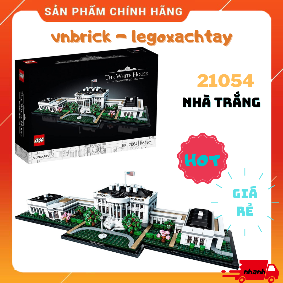 Lego architecture 21054 đồ chơi lắp ráp nhà trắng