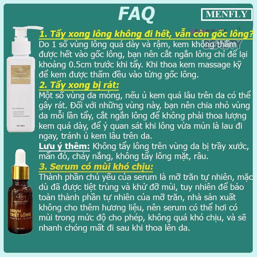 [HCM]Kem tẩy lông Huyền Phi (tặng kèm serum triệt lông)