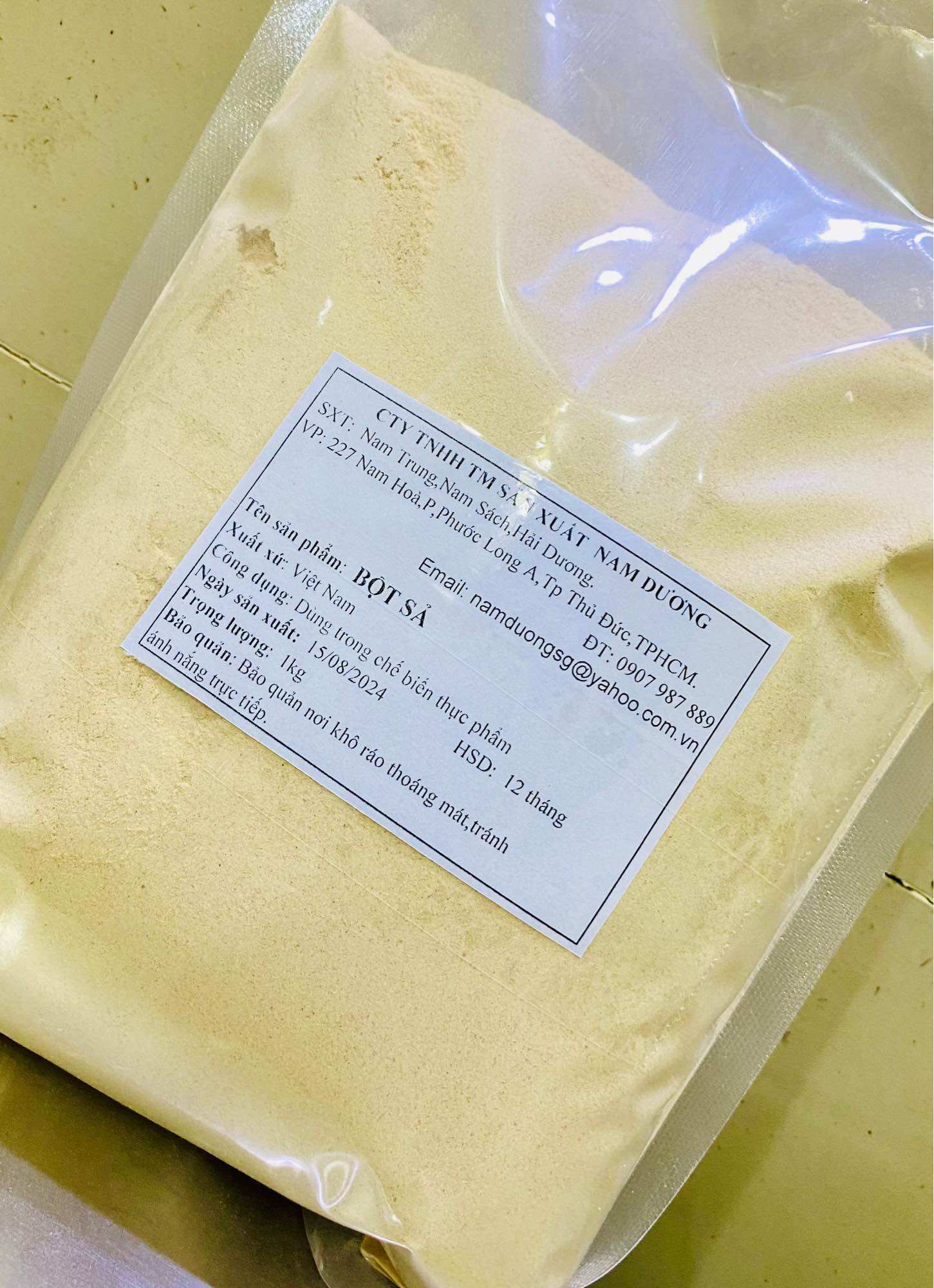 500gr Bột Sả nguyên chất 100%