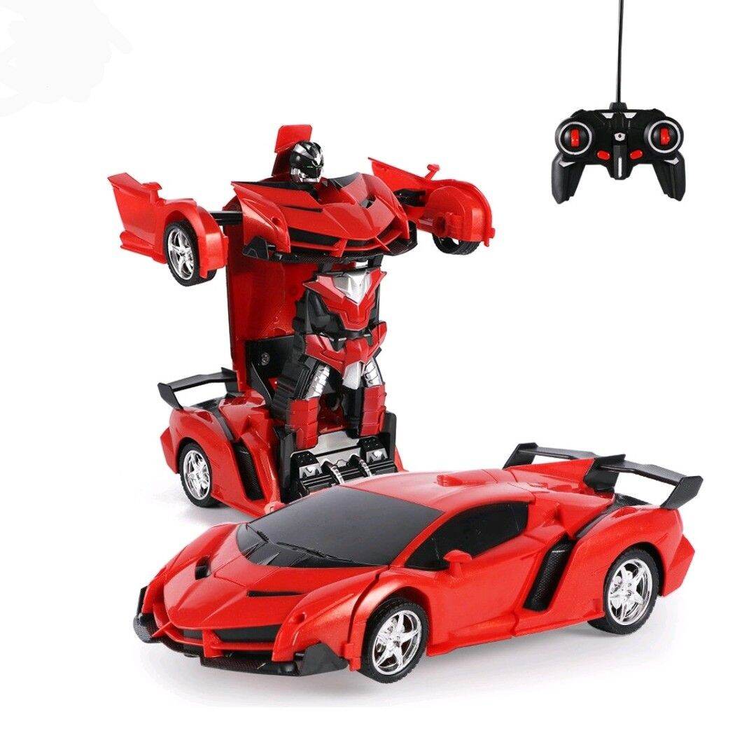 Xe ô tô điều khiển từ xa biến hình thành Robot pin sạc