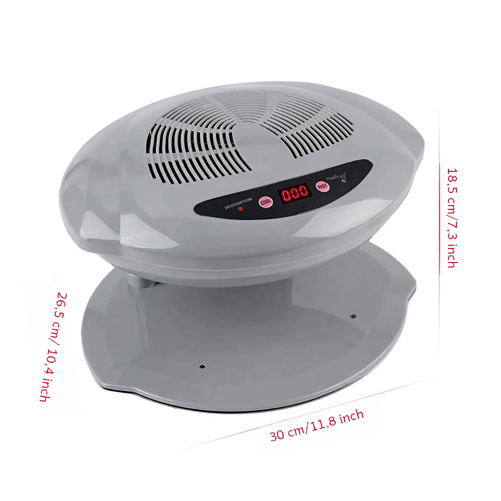 Lulaa 400w máy sấy không khí dụng cụ làm móng tay máy thổi quạt khí nóng lạnh với cảm ứng tự động cho sấy sơn móng tay chuyên nghiệp