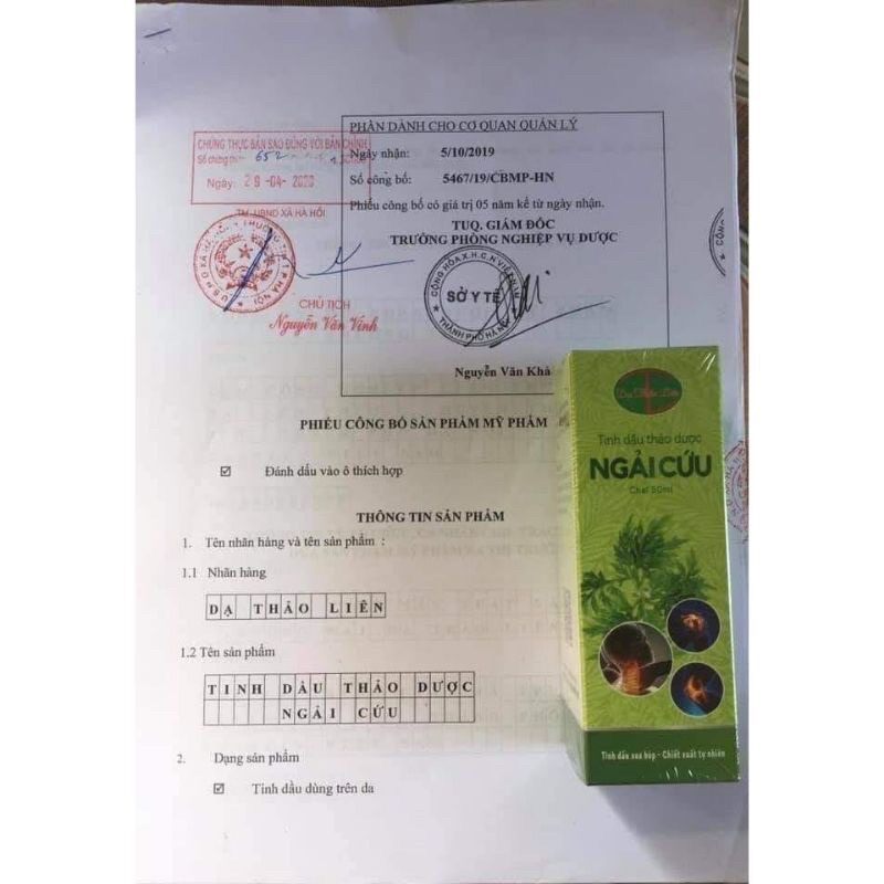 Tinh dầu ngải cứu Dạ Thảo Liên