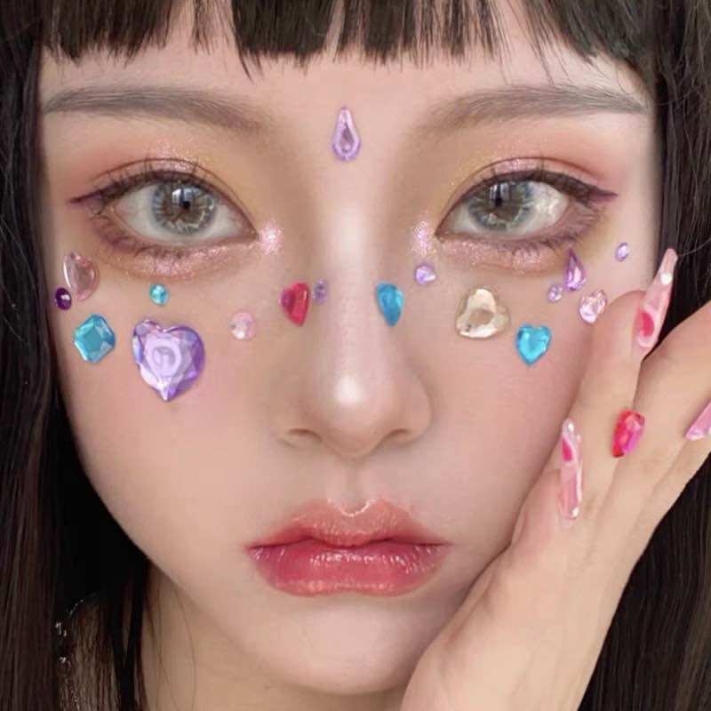 Đá đính mắt makeup - Đá dính mặt trang điểm Fx Anime(Có clip,Ảnh thật khách feedback)