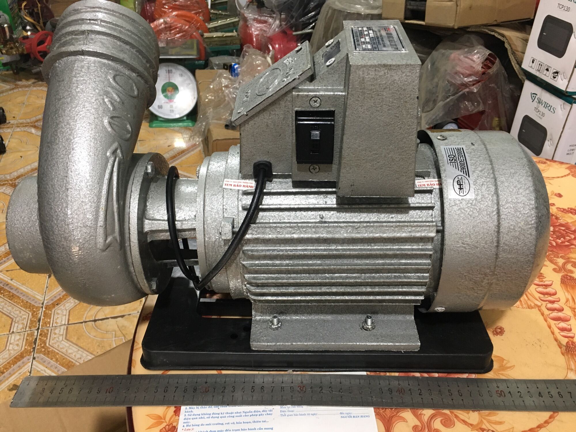 Máy bơm nước tát ao 2hp 1.5kw 220v dây đồng ống hút+ xả 110mm