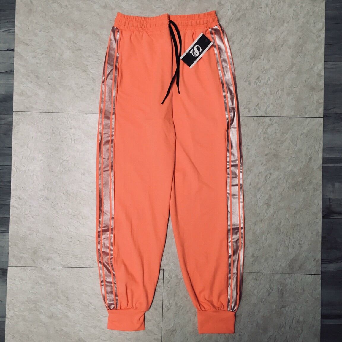 Quần jogger nữ sọc dạ quang cao cấp, chất thun poly L1