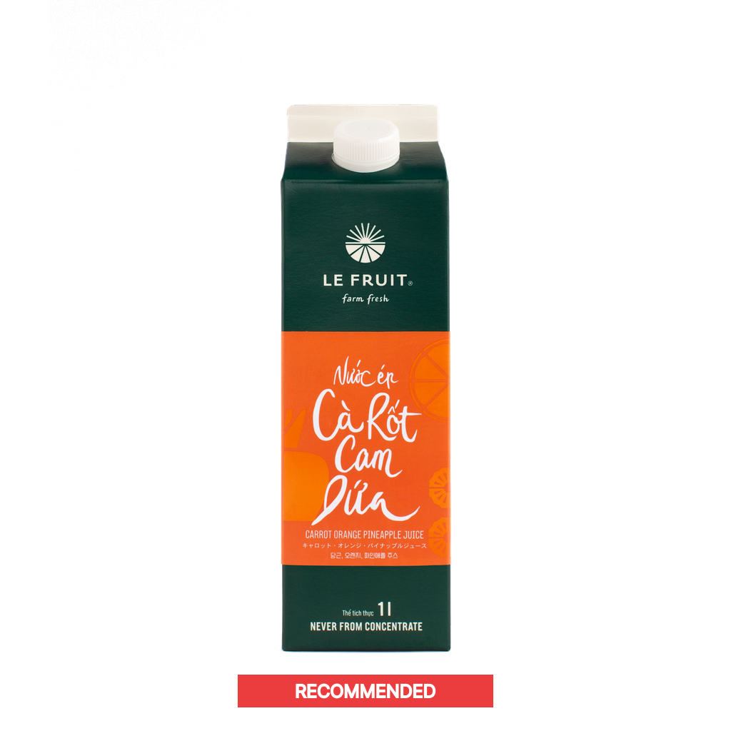 Nước ép Dứa - cà rốt - cam (Pineapple Carrot Orange Juice) - 1L LE FRUIT - Lefruit juice