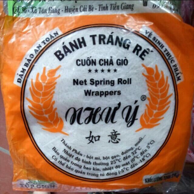 10 gói bánh tráng dế cuốn chất giò, chả hải sản như ý