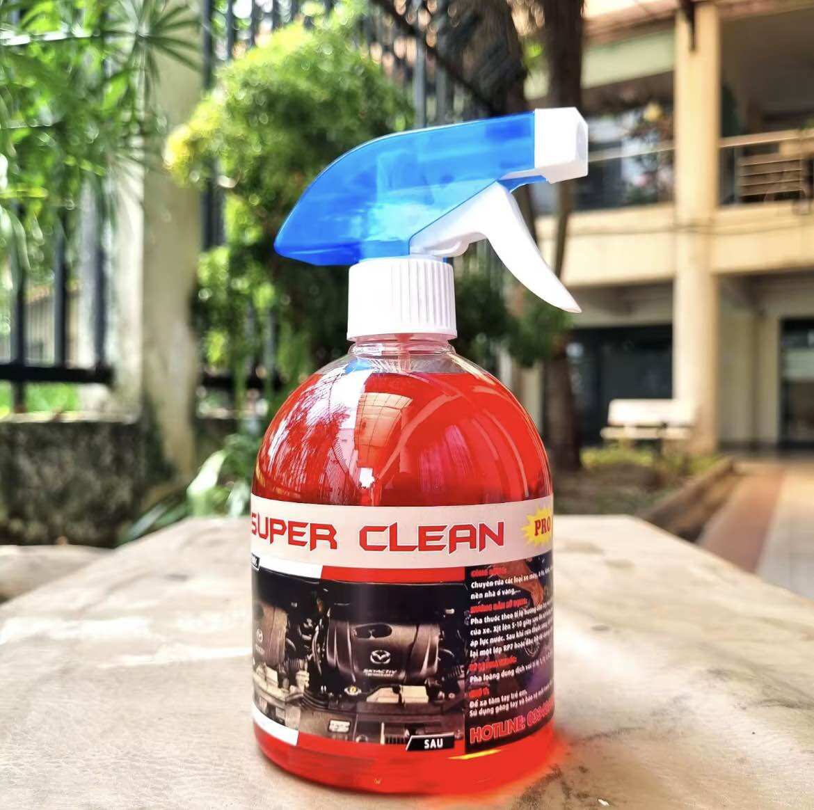 Tẩy lóc máy super clean kèm vòi xịt