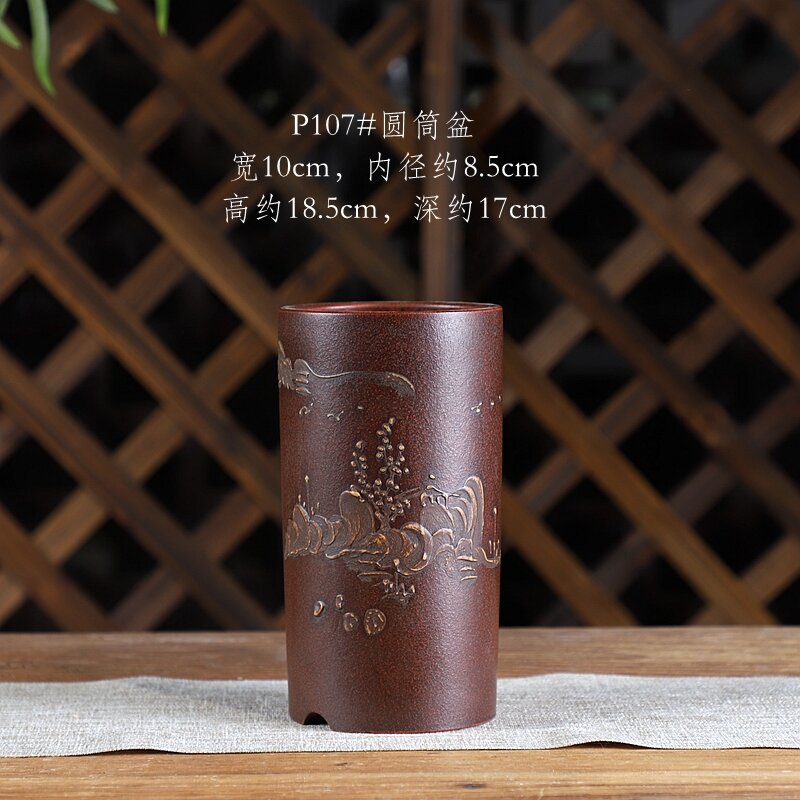 Chậu hoa tử sa dòng sản phẩm cổ điển, chậu hoa ấm áp, chậu hoa chậu cây cảnh chậu cây lớn vừa và lớn phong cách làm cũ