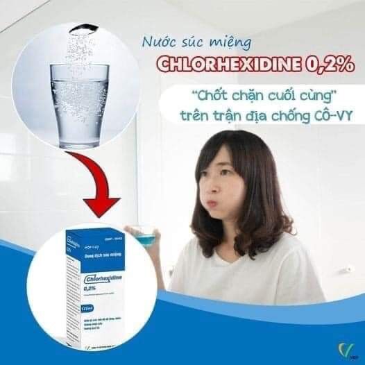 Nước Súc Miệng Sát Khuẩn Chlorhexidine 0.2% 125ml