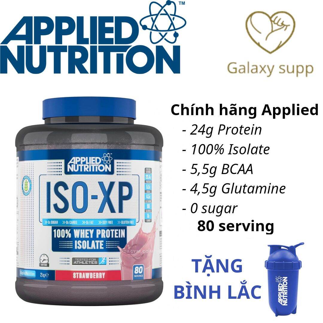 ( Tặng Bình Lắc ) Applied Nutrition Iso Xp Whey Protein Isolate Tăng Cơ 80 Serving