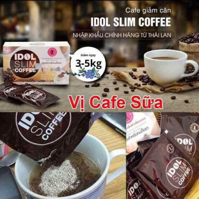 Cà phê giam cân idol slim coffee - hộp 10 gói