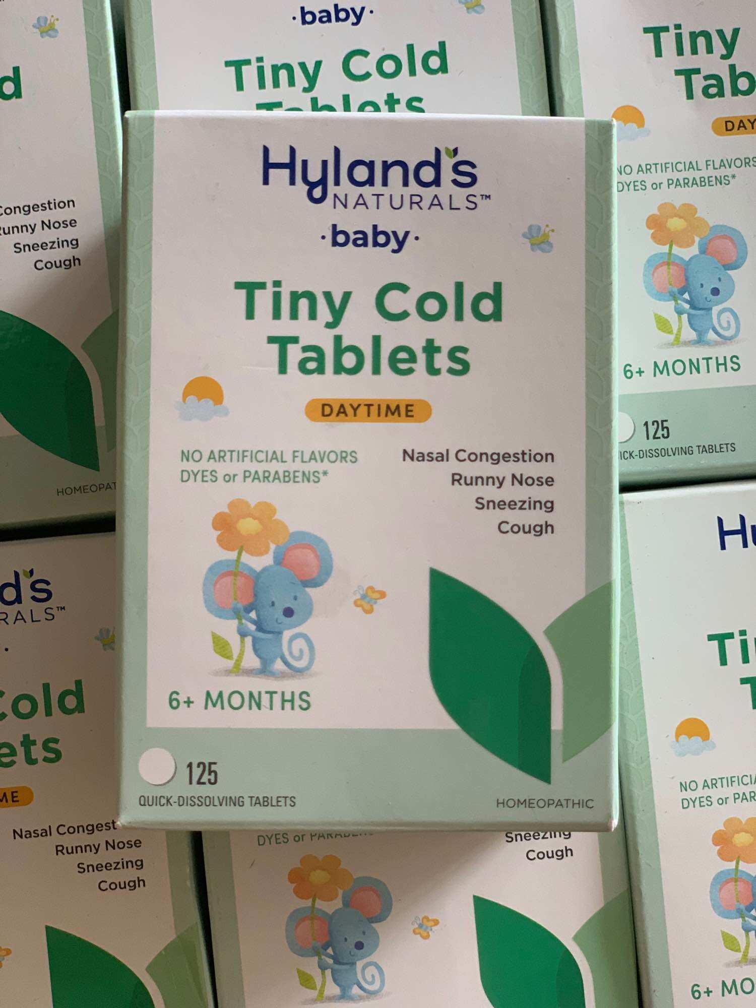 Viên ngậm sổ mũi hyland's tiny cold tablet - 125 viên
