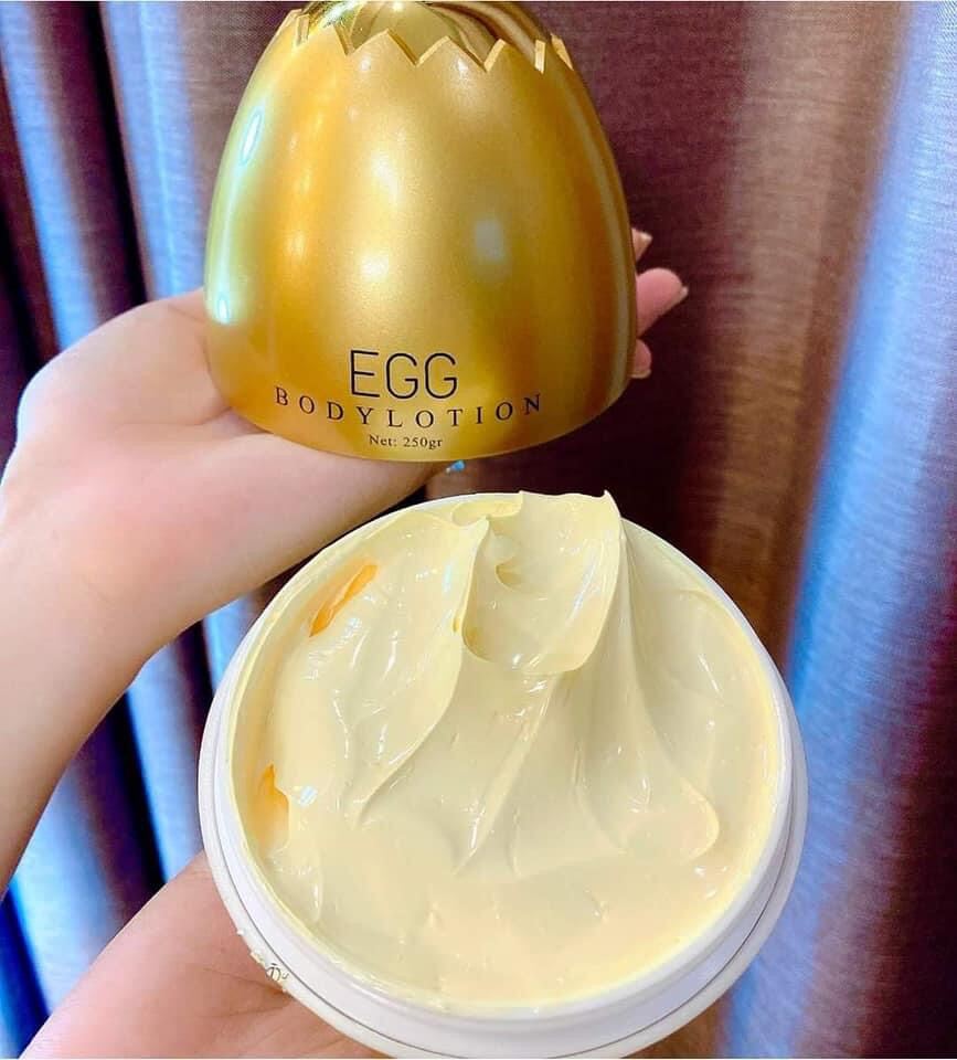 Kem Body Trứng Vàng Egg Body 250Gr - Tặng Kèm Serum Huyết Thanh Kích Trắng Chính Hãng - Kem Body Trứng Gà