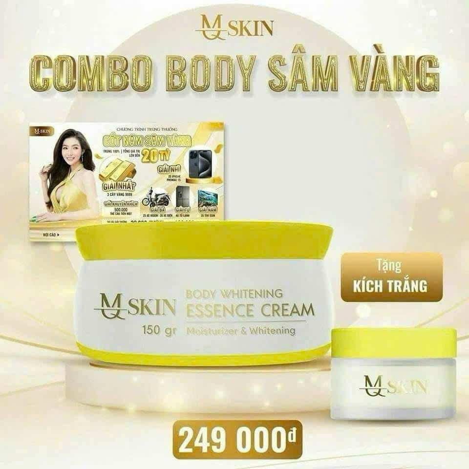 Kem body sâm vàng mqskin hết tặng kích ( giá sỉ k kèm thẻ cào )